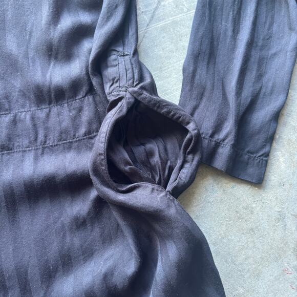 Volcom Romper Long Sleeve Women's M Black Striped One Piece Collared Jumpsuit - Picture 12 of 14